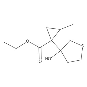 Ethyl 1-(3-hydroxythiolan-3-yl)-2-methylcyclopropane-1-carboxylate Structure