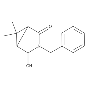 3-Benzyl-4-hydroxy-6,6-dimethyl-3-azabicyclo[3.1.0]hexan-2-one Structure