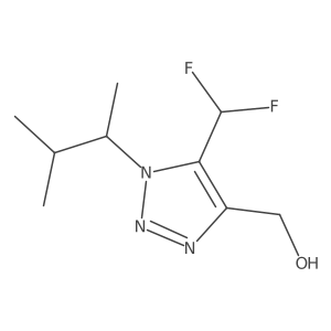 [5-(difluoromethyl)-1-(3-methylbutan-2-yl)-1H-1,2,3-triazol-4-yl]methanol Structure