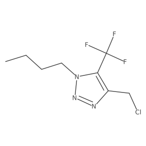 1-butyl-4-(chloromethyl)-5-(trifluoromethyl)-1H-1,2,3-triazole结构式