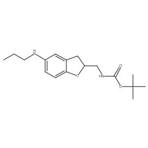 tert-butyl N-{[5-(propylamino)-2,3-dihydro-1-benzofuran-2-yl]methyl}carbamate结构式