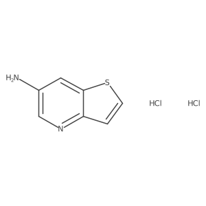 Thieno[3,2-b]pyridin-6-amine dihydrochloride结构式