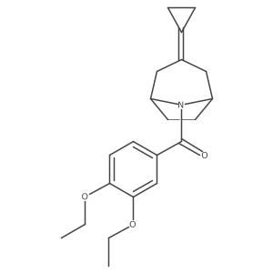 3-Cyclopropylidene-8-(3,4-diethoxybenzoyl)-8-azabicyclo[3.2.1]octane Structure