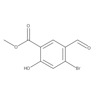 Methyl 4-bromo-5-formyl-2-hydroxybenzoate Structure