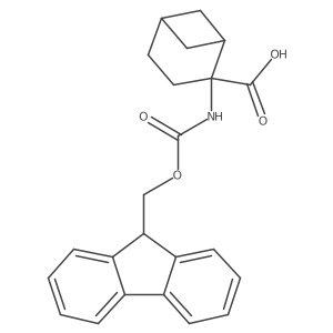 2-({[(9H-fluoren-9-yl)methoxy]carbonyl}amino)bicyclo[3.1.1]heptane-2-carboxylic acid结构式