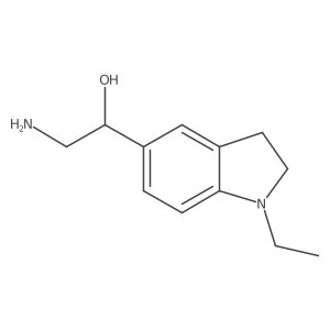 2-amino-1-(1-ethyl-2,3-dihydro-1H-indol-5-yl)ethan-1-ol Structure