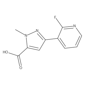 3-(2-fluoropyridin-3-yl)-1-methyl-1H-pyrazole-5-carboxylic acid Structure