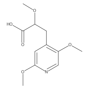 3-(2,5-Dimethoxypyridin-4-yl)-2-methoxypropanoic acid Structure