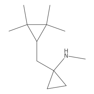 N-methyl-1-[(2,2,3,3-tetramethylcyclopropyl)methyl]cyclopropan-1-amine Structure