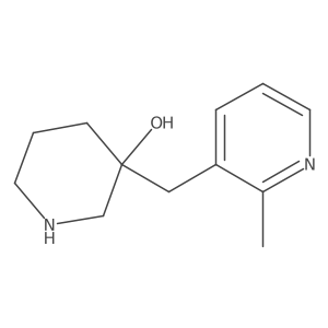 3-[(2-Methylpyridin-3-yl)methyl]piperidin-3-ol结构式