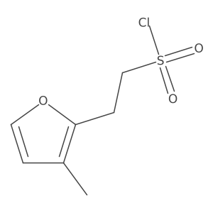2-(3-Methylfuran-2-yl)ethane-1-sulfonyl chloride Structure