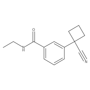 3-(1-cyanocyclobutyl)-N-ethylbenzamide Structure