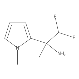 1,1-difluoro-2-(1-methyl-1H-pyrrol-2-yl)propan-2-amine Structure