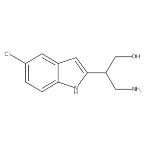 3-amino-2-(5-chloro-1H-indol-2-yl)propan-1-ol结构式