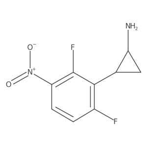 2-(2,6-Difluoro-3-nitrophenyl)cyclopropan-1-amine Structure
