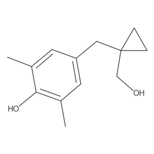 4-{[1-(Hydroxymethyl)cyclopropyl]methyl}-2,6-dimethylphenol Structure