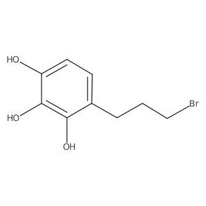 4-(3-Bromopropyl)benzene-1,2,3-triol结构式