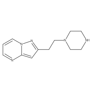 1-(2-{Pyrazolo[1,5-a]pyrimidin-2-yl}ethyl)piperazine结构式