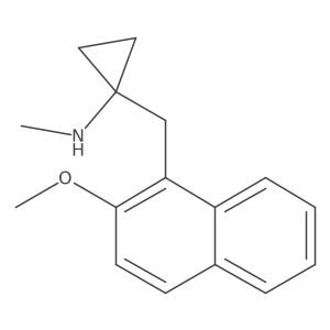 1-[(2-methoxynaphthalen-1-yl)methyl]-N-methylcyclopropan-1-amine Structure