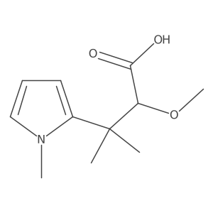 2-methoxy-3-methyl-3-(1-methyl-1H-pyrrol-2-yl)butanoic acid Structure