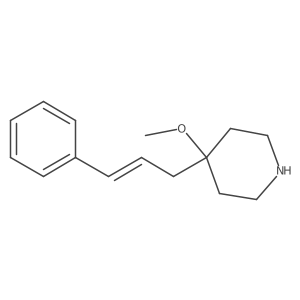 4-Methoxy-4-(3-phenylprop-2-en-1-yl)piperidine Structure