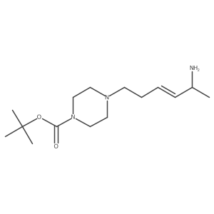 Tert-butyl 4-(5-aminohex-3-en-1-yl)piperazine-1-carboxylate Structure