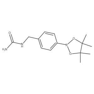1-(4-(4,4,5,5-Tetramethyl-1,3,2-dioxaborolan-2-yl)benzyl)urea Structure