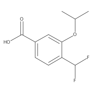 4-(Difluoromethyl)-3-propan-2-yloxybenzoic acid结构式