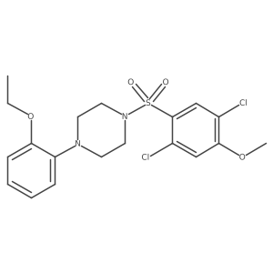 1-(2,5-Dichloro-4-methoxybenzenesulfonyl)-4-(2-ethoxyphenyl)piperazine Structure