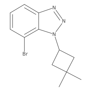 7-bromo-1-(3,3-dimethylcyclobutyl)-1H-1,2,3-benzotriazole结构式