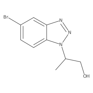 2-(5-bromo-1H-1,2,3-benzotriazol-1-yl)propan-1-ol Structure