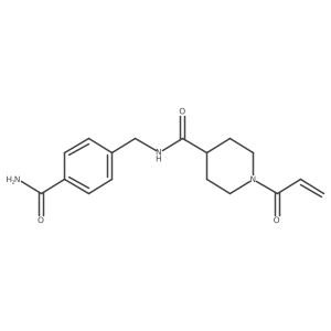 1-Acryloyl-N-(4-carbamoylbenzyl)piperidine-4-carboxamide结构式