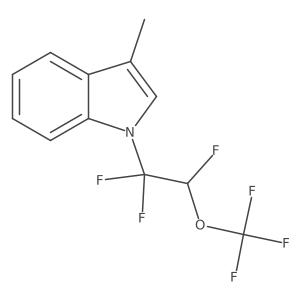 3-methyl-1-[1,1,2-trifluoro-2-(trifluoromethoxy)ethyl]-1H-indole Structure