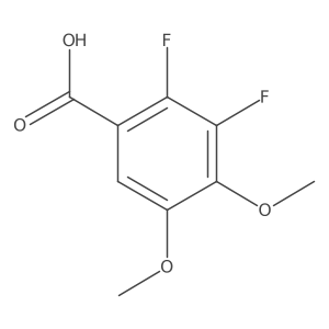2,3-Difluoro-4,5-dimethoxybenzoic acid Structure