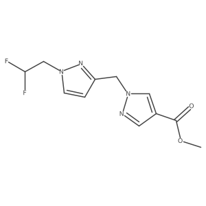methyl 1-{[1-(2,2-difluoroethyl)-1H-pyrazol-3-yl]methyl}-1H-pyrazole-4-carboxylate Structure