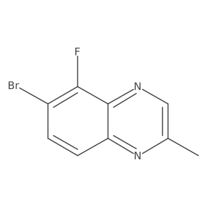 6-Bromo-5-fluoro-2-methylquinoxaline结构式