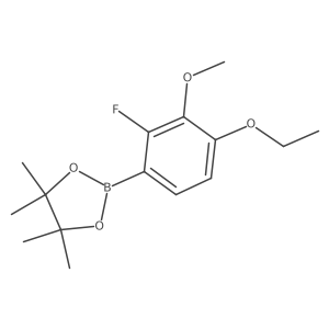 2-(4-Ethoxy-2-fluoro-3-methoxyphenyl)-4,4,5,5-tetramethyl-1,3,2-dioxaborolane结构式