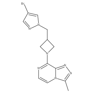 4-bromo-1-[(1-{3-methyl-[1,2,4]triazolo[4,3-a]pyrazin-8-yl}azetidin-3-yl)methyl]-1H-pyrazole Structure