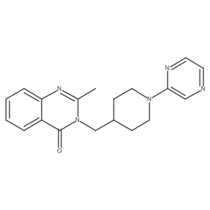 2-Methyl-3-{[1-(pyrazin-2-yl)piperidin-4-yl]methyl}-3,4-dihydroquinazolin-4-one Structure