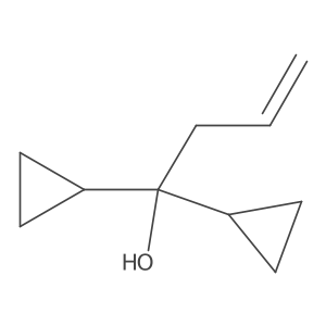1,1-Dicyclopropylbut-3-en-1-ol Structure