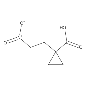 1-(2-Nitroethyl)cyclopropane-1-carboxylic acid结构式