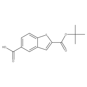 2-(tert-Butoxycarbonyl)benzo[b]thiophene-5-carboxylic acid Structure