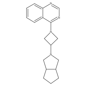 4-(3-{Octahydrocyclopenta[c]pyrrol-2-yl}azetidin-1-yl)quinazoline结构式