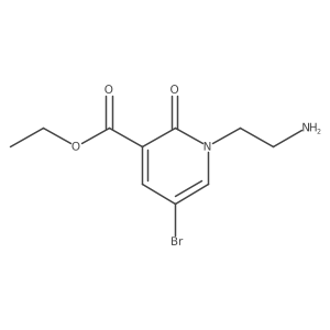 Ethyl 1-(2-aminoethyl)-5-bromo-2-oxo-1,2-dihydropyridine-3-carboxylate Structure