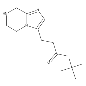 tert-butyl 3-{5H,6H,7H,8H-imidazo[1,2-a]pyrazin-3-yl}propanoate Structure