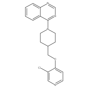 4-(4-{[(3-Chloropyridin-4-yl)oxy]methyl}piperidin-1-yl)quinazoline Structure