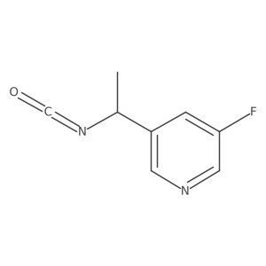 3-Fluoro-5-(1-isocyanatoethyl)pyridine Structure