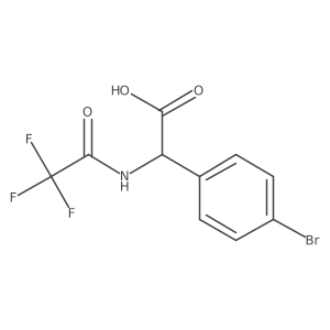 2-(4-Bromophenyl)-2-(trifluoroacetamido)acetic acid Structure