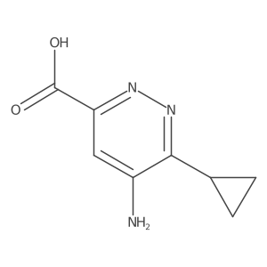 5-Amino-6-cyclopropylpyridazine-3-carboxylic acid结构式