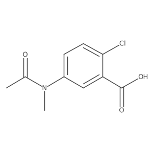2-chloro-5-(N-methylacetamido)benzoic acid Structure